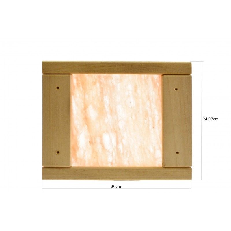 Frontansicht Salzkristalllampe