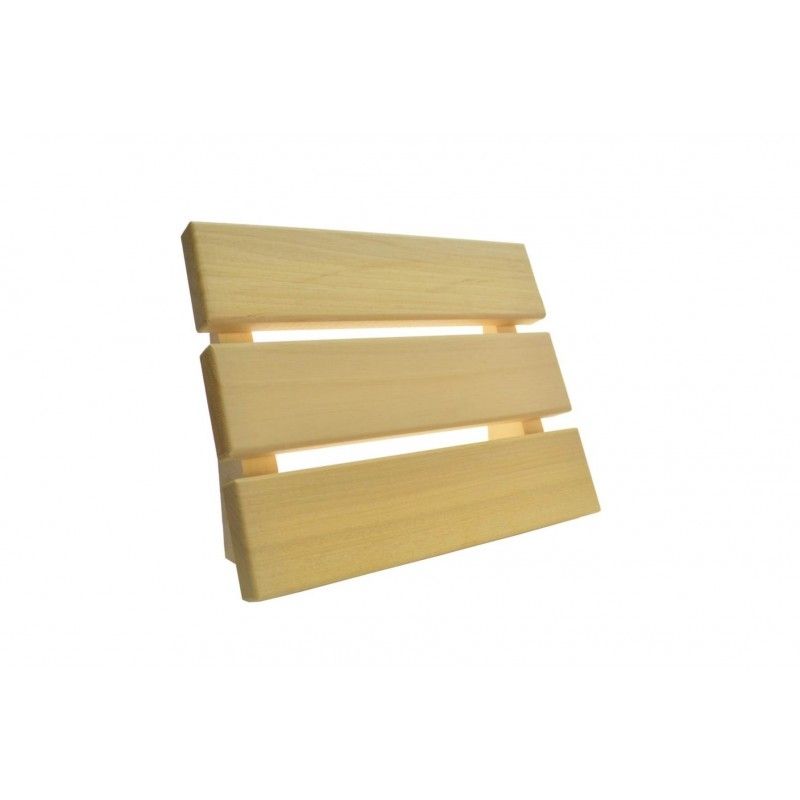 Sauna Kopfstütze aus Holz, Vorderansicht